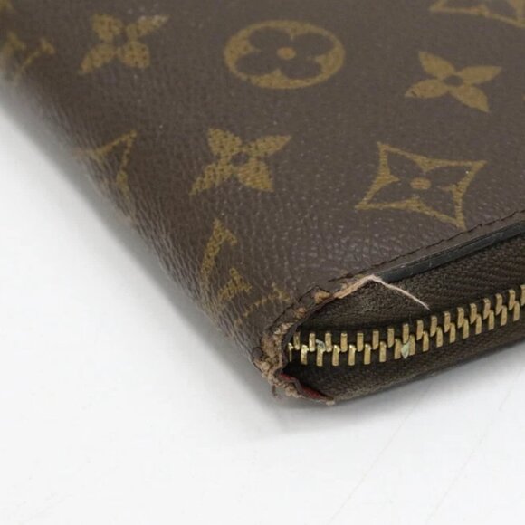 Louis Vuitton Brown Monogram Canvas Zippy Wallet - Picture 11 of 13